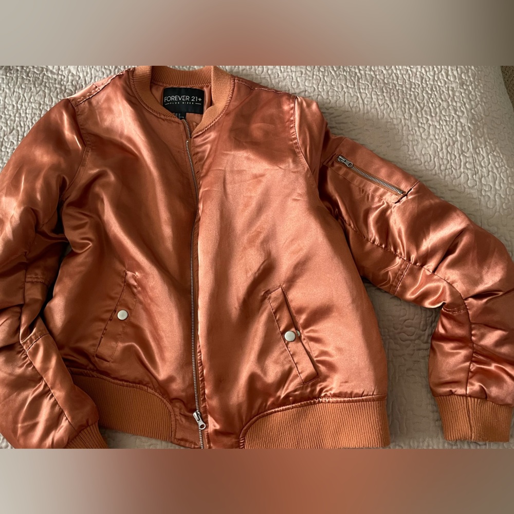 Rose Gold Bomber Jacket